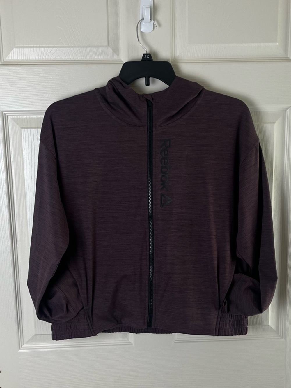 Reebok Hooded Zip Sweatshirt - Plum